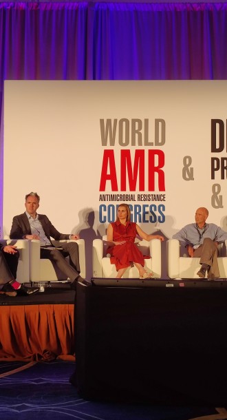 Marijn Verhoef, Director of Operations and Research, speaking on the panel ‘Addressing Environmental Aspects of AMR’ at the World AMR Congress in Washington – September 2022