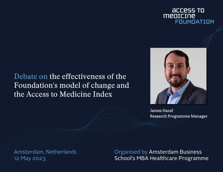 Access to Medicine Foundation's work presented at Amsterdam Business