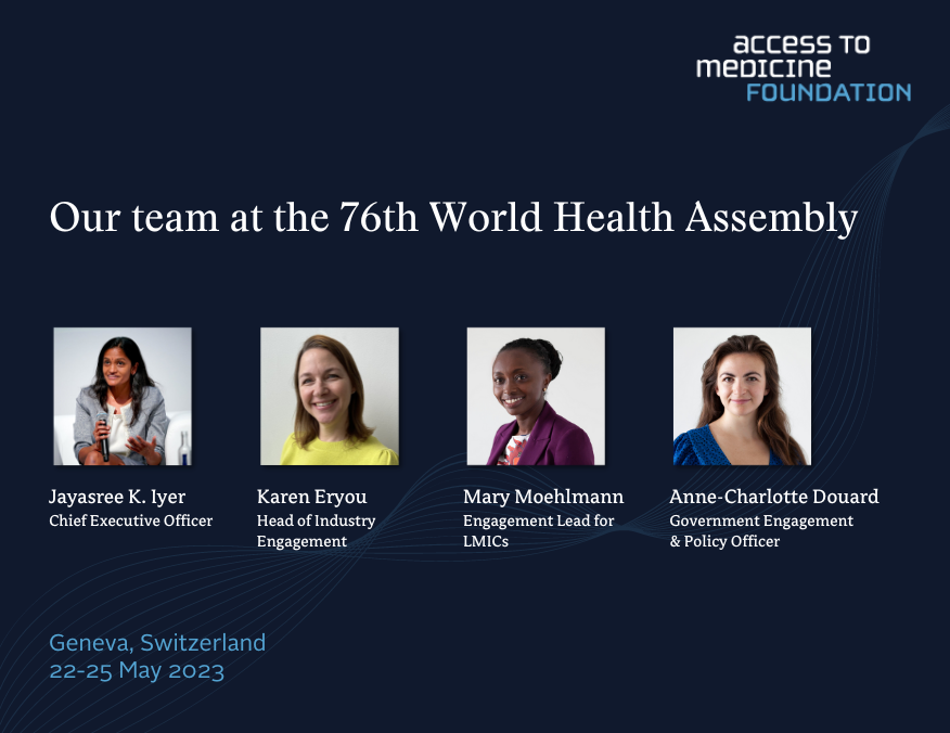 The Access to Medicine Foundation at 76th World Health Assembly