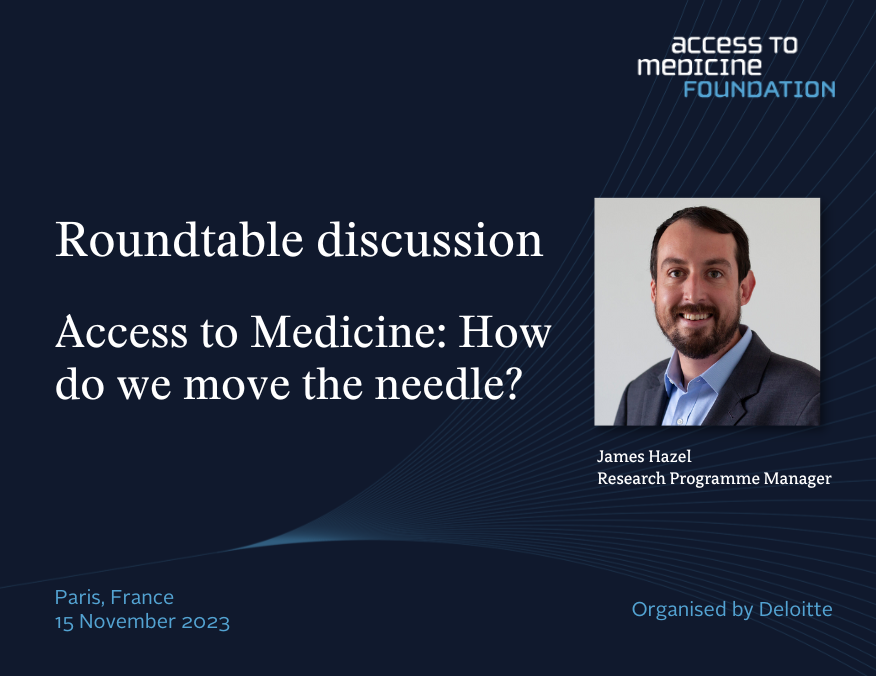 James Hazel joins Deloitte roundtable to discuss role of pharma in