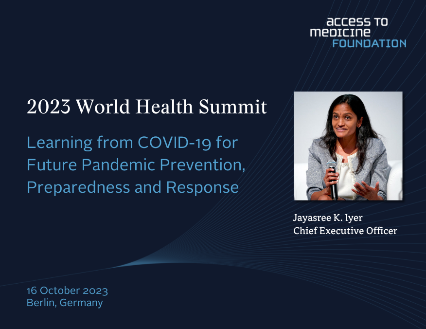 Jayasree K. Iyer returns to annual World Health Summit to discuss
